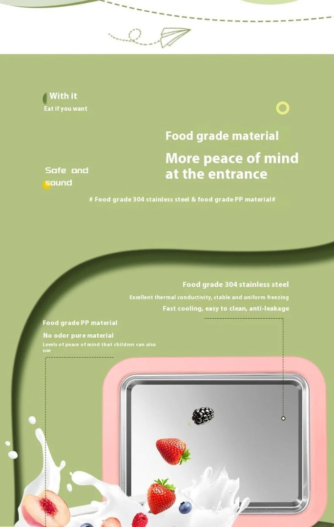 🧊🧊Wielofunkcyjna kostkarka do lodu DIY z tacką na lodówkę, odpowiednia na przyjęcia świąteczne, dla rodzin i dzieci, lody