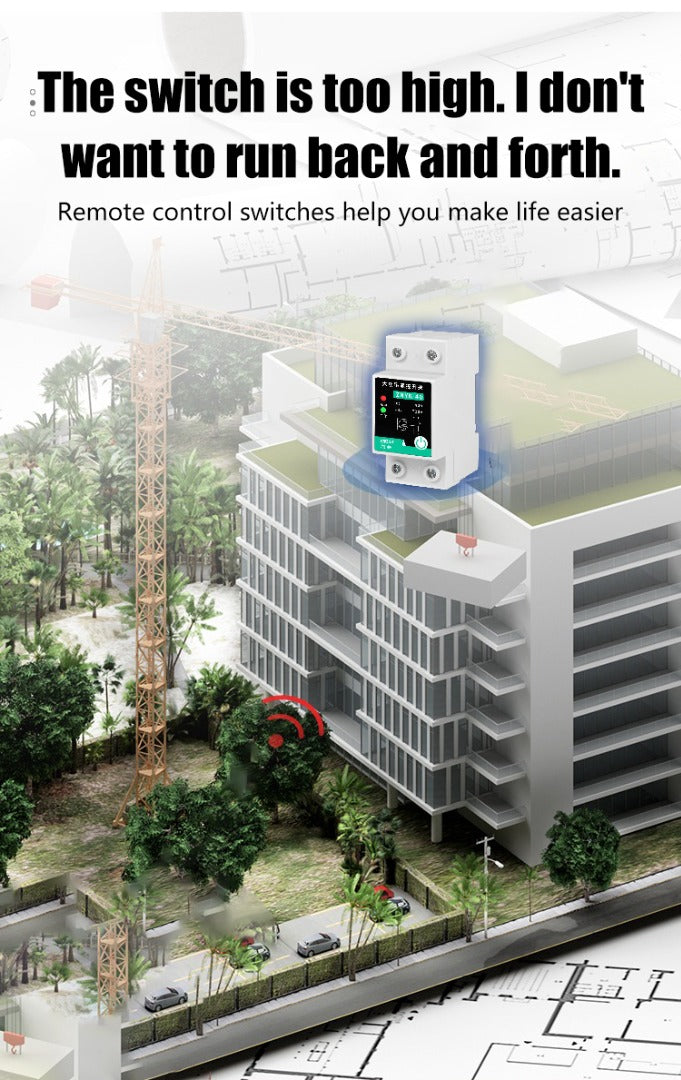 Zdalny przełącznik silnika pompy wodnej, typ szynowy, bezprzewodowy, zdalny